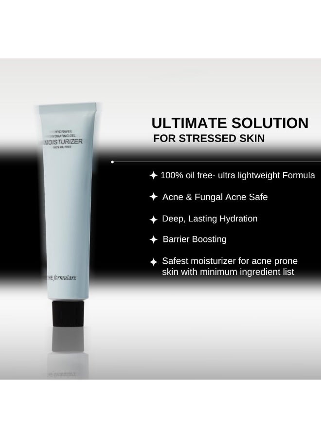 The Formularx Hydra Veil Barrier Care Gel Moisturizer with Ceramide, Hyaluronic Acid, & Ectoin for Oily, Acne & Fungal Acne Prone Skin | Oil Free, Non-comedogenic, Sensitive Skin Friendly | For Women & Men | 50g - Image 3