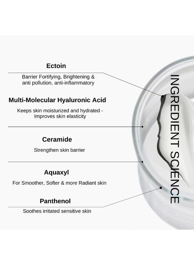 The Formularx Hydra Veil Barrier Care Gel Moisturizer with Ceramide, Hyaluronic Acid, & Ectoin for Oily, Acne & Fungal Acne Prone Skin | Oil Free, Non-comedogenic, Sensitive Skin Friendly | For Women & Men | 50g - Image 4