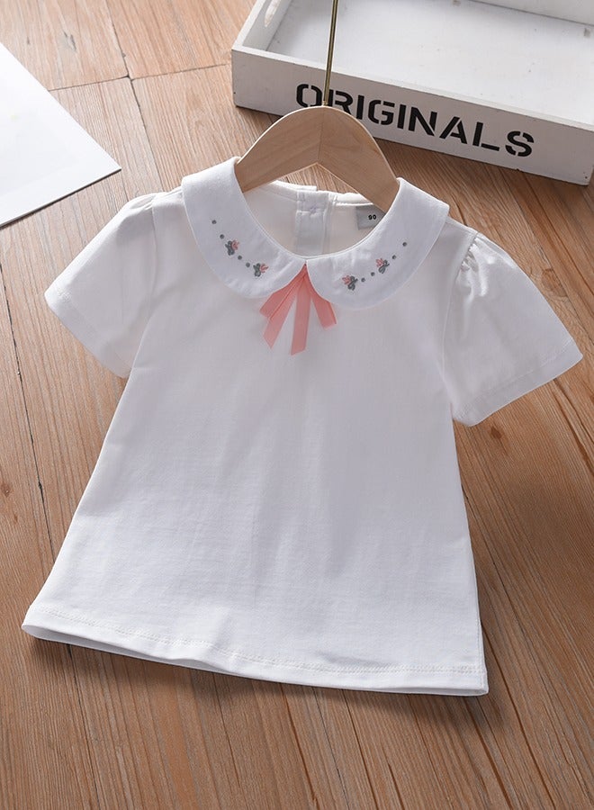 KUYEEBEAR Girls Short Sleeve Polo T Shirt  - Image 1