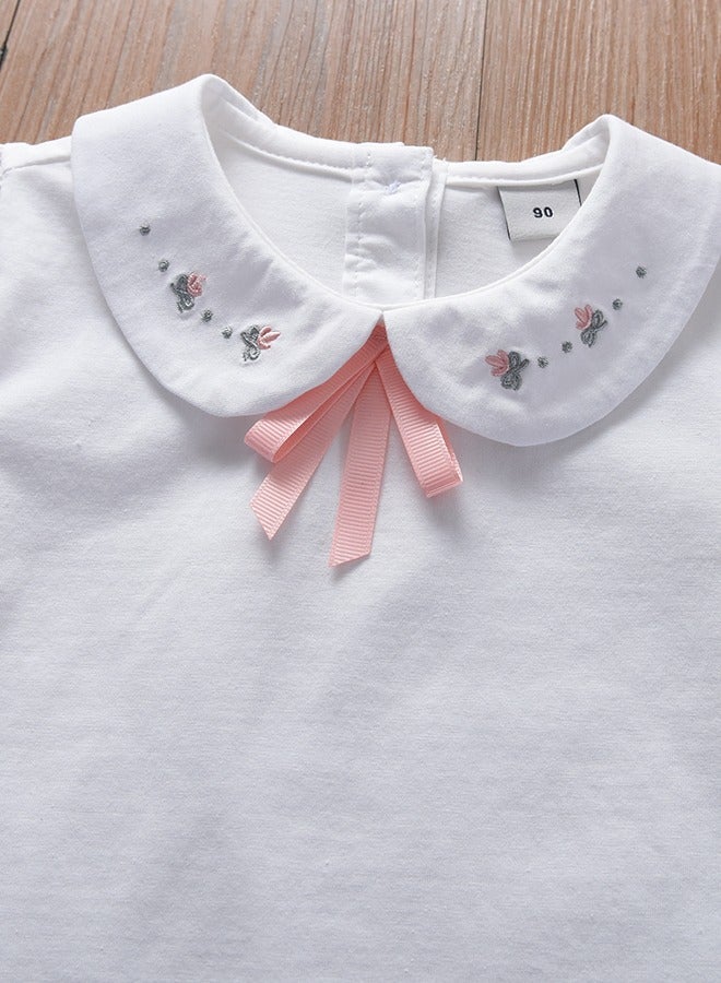 KUYEEBEAR Girls Short Sleeve Polo T Shirt  - Image 3