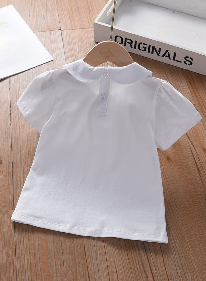 KUYEEBEAR Girls Short Sleeve Polo T Shirt  - Image 2
