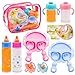 Jgalnim 15 PCS Baby Doll Accessories Magic Bottle SetPretend Play Feeding ToysDoll Feeding Set with Package for KidsGirlsPartyGift - Image 2