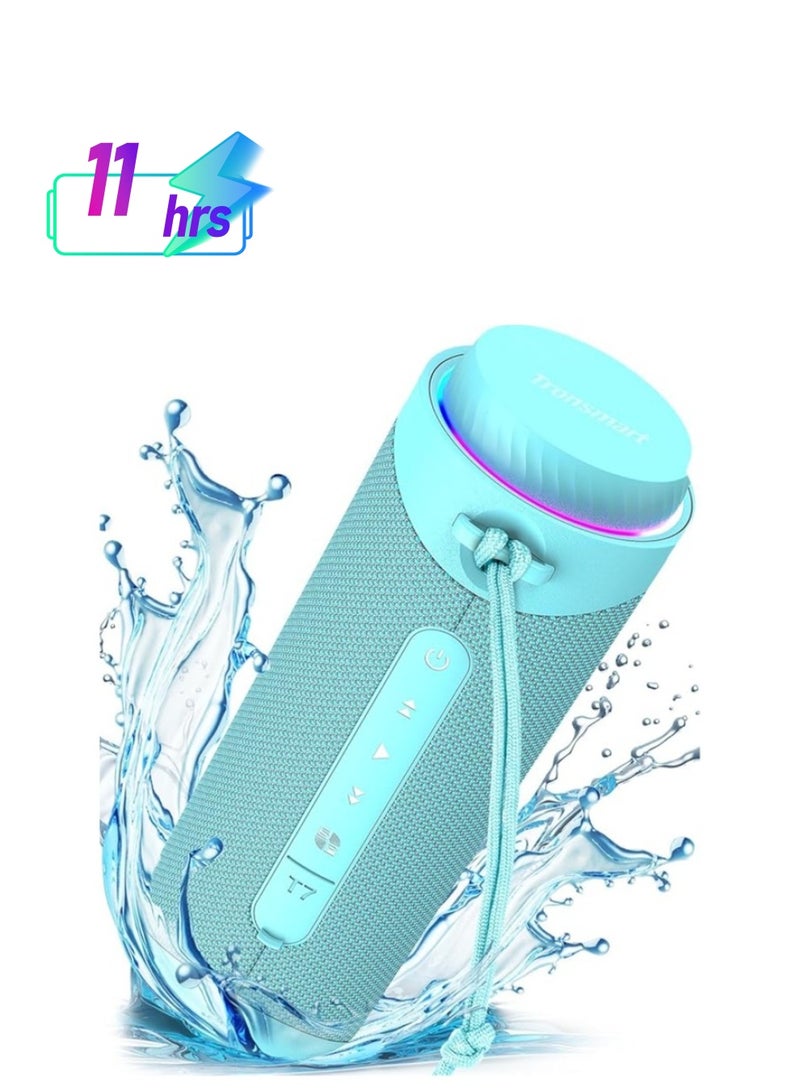 Tronsmart T7 Portable Bluetooth Speakers with 30W 360° Surround Sound, Bluetooth 5.3, Enhanced Bass, Wireless Stereo Pairing, Custom EQ, IPX7 Waterproof Speaker for Party, Home, Outdoor (Turquoise) - Image 1