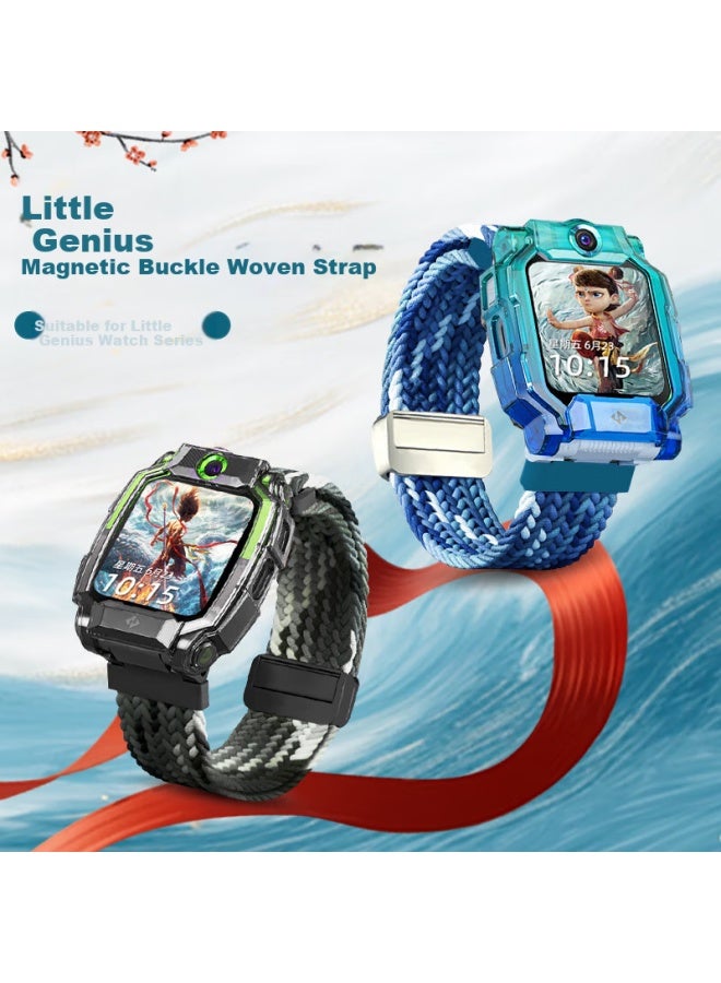 MSSM Nylon Magnetic Watch Strap For Mssm Little Genius Phone Watch Z10/z9/z8a Children's Student Watch Z7s/z6p/z6/d3/q2a/z6s Violet - Image 1