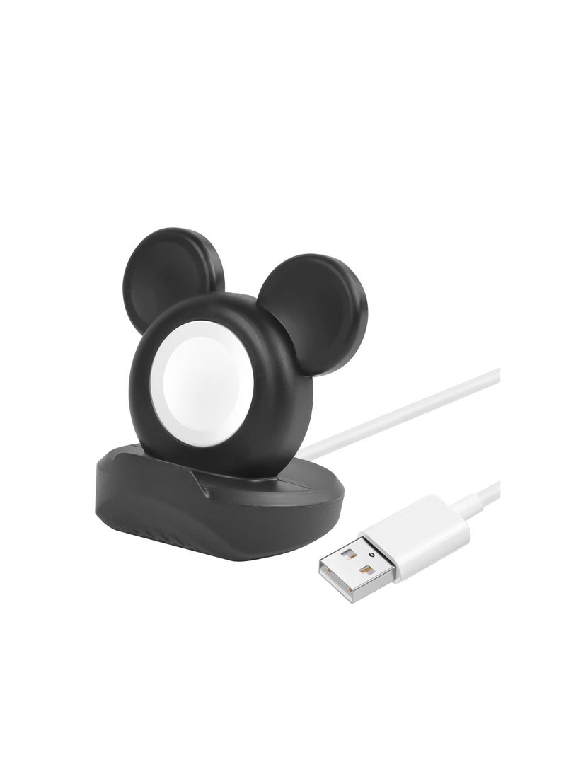 Excefore For iWatch Charger Stand Compatible, Silicone Dock Holder, Desk Stand, Charging Station Dock Holder Compatible for All Apple Series Ultra/SE/8/7/6/5/4/3/2/1, Home/Office Use  - Image 3