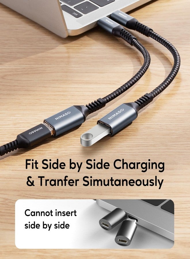 NIMASO USB C to USB 3.1 Adapter 2 Pack,OTG Cable Type C Male to USB Female OTG Adaptor Compatible with MacBook Pro 2018,iPad Pro 2020, Samsung Galaxy S20 Note 10 S8 S9, Huawei P30,Google Pixel - Image 4
