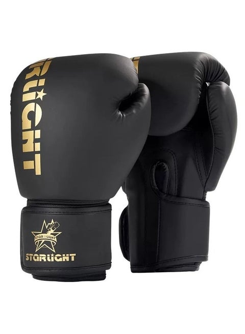 Professional Thickened Full Finger Boxing Gloves for Children Adults Black