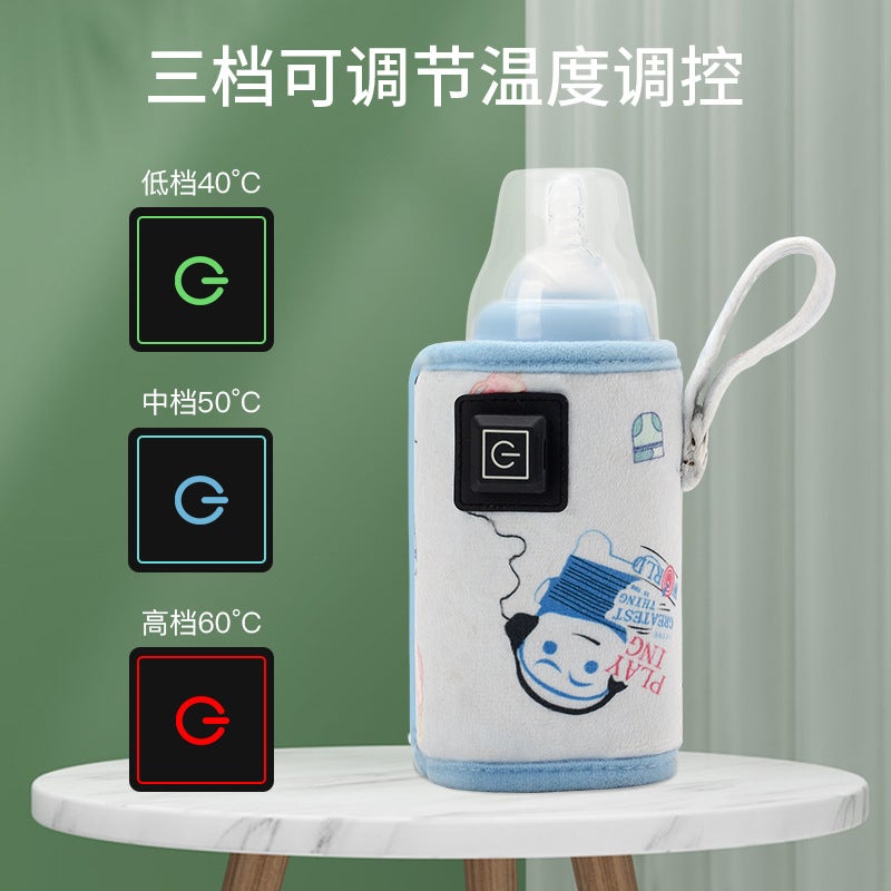 Bottle Insulation Cover Usb Heating Constant Temperature Milk Warmer Outdoor Portable Car Bottle Cover Bottle Protective Cover - Image 3