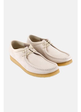 clarks Men Standard Fit Wallebee Casual Shoes, Off White  - Image 1