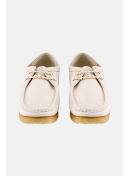 clarks Men Standard Fit Wallebee Casual Shoes, Off White  - Image 4