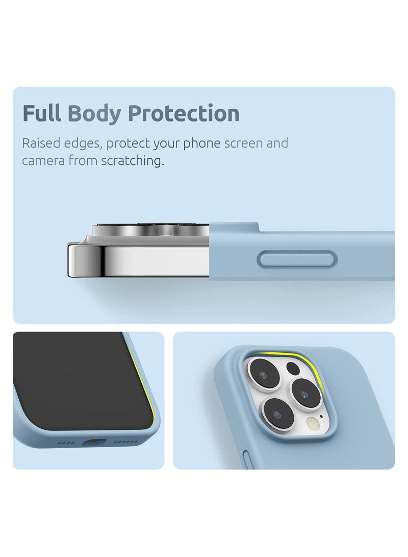 حافظة مغناطيسية مصممة لجهاز iPhone 14 Pro Max بحجم 6.7 بوصة (2022)، متوافقة مع MagSafe، حافظة هاتف من السيليكون السائل لجهاز iPhone 14 Pro Max - Image 3