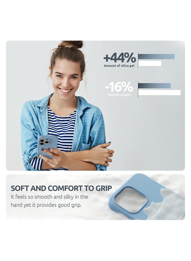 حافظة مغناطيسية مصممة لجهاز iPhone 14 Pro Max بحجم 6.7 بوصة (2022)، متوافقة مع MagSafe، حافظة هاتف من السيليكون السائل لجهاز iPhone 14 Pro Max - Image 5