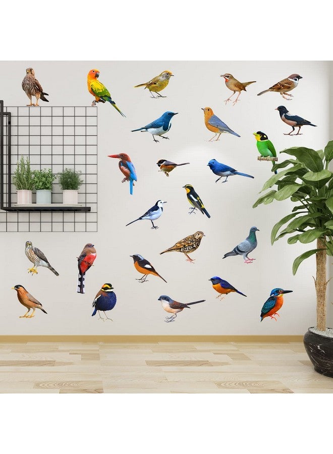WOYINIS Lifelike 3D Birds Wall Stickers - Waterproof Vinyl Birds Wall Art Decals - Peel & Stick Removable for Kids Bedroom, Living Room, Windows, Office, Nursery, Home, Garden Decorations - Image 1