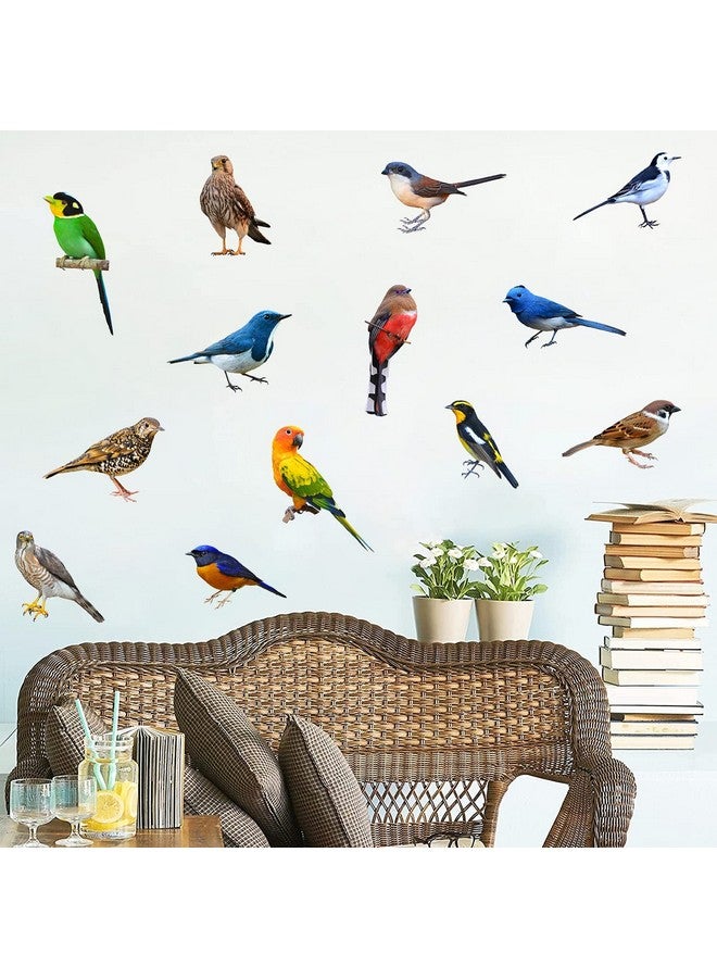 WOYINIS Lifelike 3D Birds Wall Stickers - Waterproof Vinyl Birds Wall Art Decals - Peel & Stick Removable for Kids Bedroom, Living Room, Windows, Office, Nursery, Home, Garden Decorations - Image 5