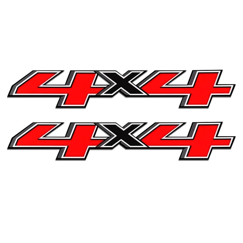 Lyxheth 2PCS 4x4 Decals for Trucks, Car Stickers, Premium Series 4x4 Bedside Off Road Replacement Decals, Auto Exterior Decoration Accessories for 2014-2018 Chevy Silverado Sierra Truck Pickup Bedside - Image 1