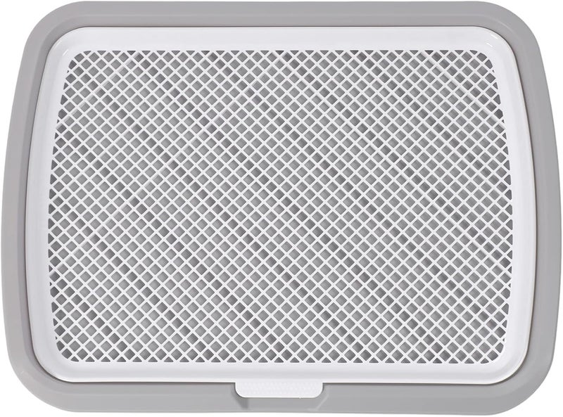 Puppy Potty Training Tray, Raised Grid Design Prevent Spill Potty Trainer Tray Stay Clean and Puppy Pee Pad Holder for Small Medium Large Breed Dog (a) - Image 1