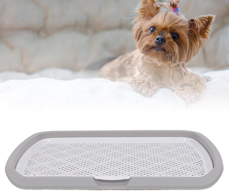 Puppy Potty Training Tray, Raised Grid Design Prevent Spill Potty Trainer Tray Stay Clean and Puppy Pee Pad Holder for Small Medium Large Breed Dog (a) - Image 5