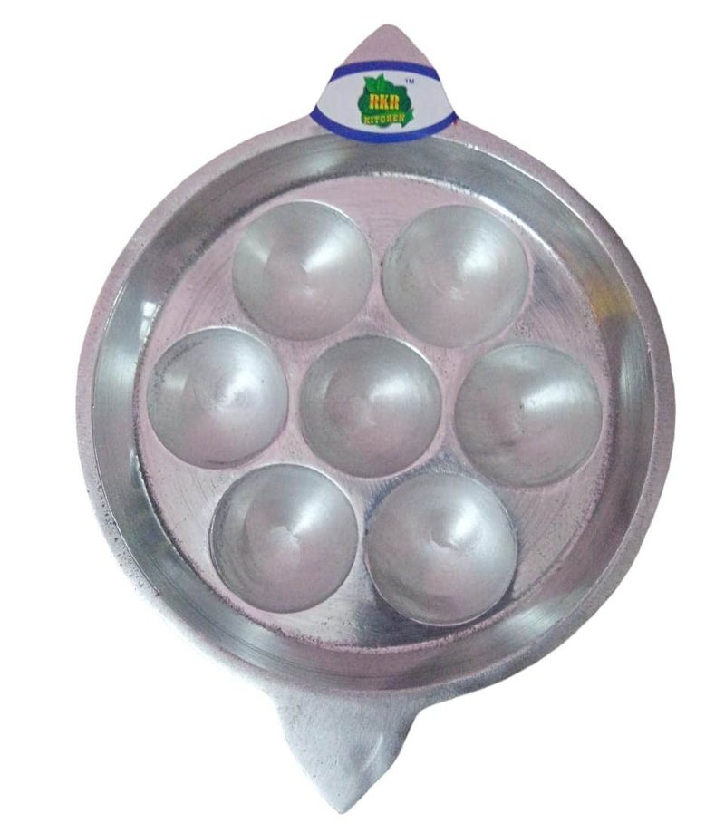 RKR KITCHEN Indolium Paniyaram/Paddu/Ponganalu Pan/Kallu/Chatti 7 Pit - Image 1