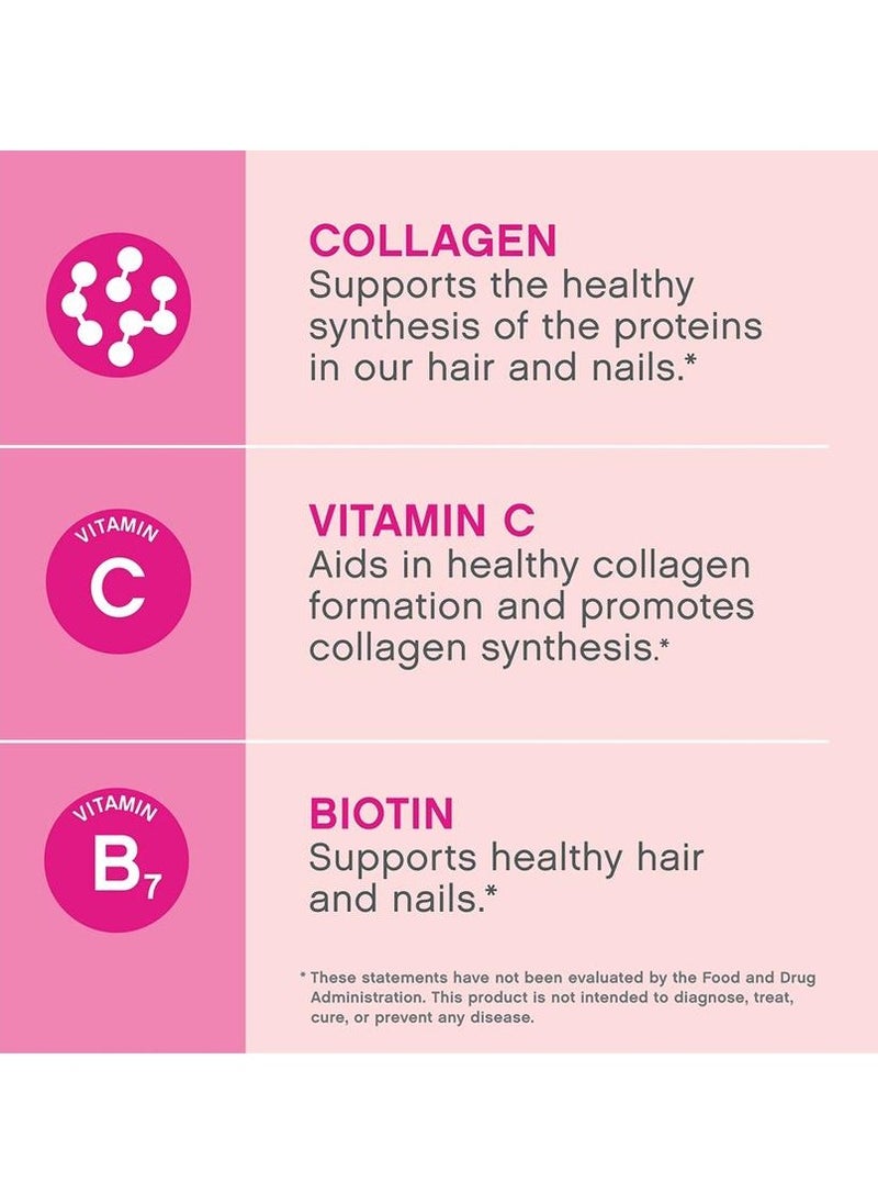 Lifecell - Super Collagen Peptides + Vitamin C & Biotin, Promotes Healthy Hair, Beautiful Skin, and Nail Support, Dietary Supplement - Image 1