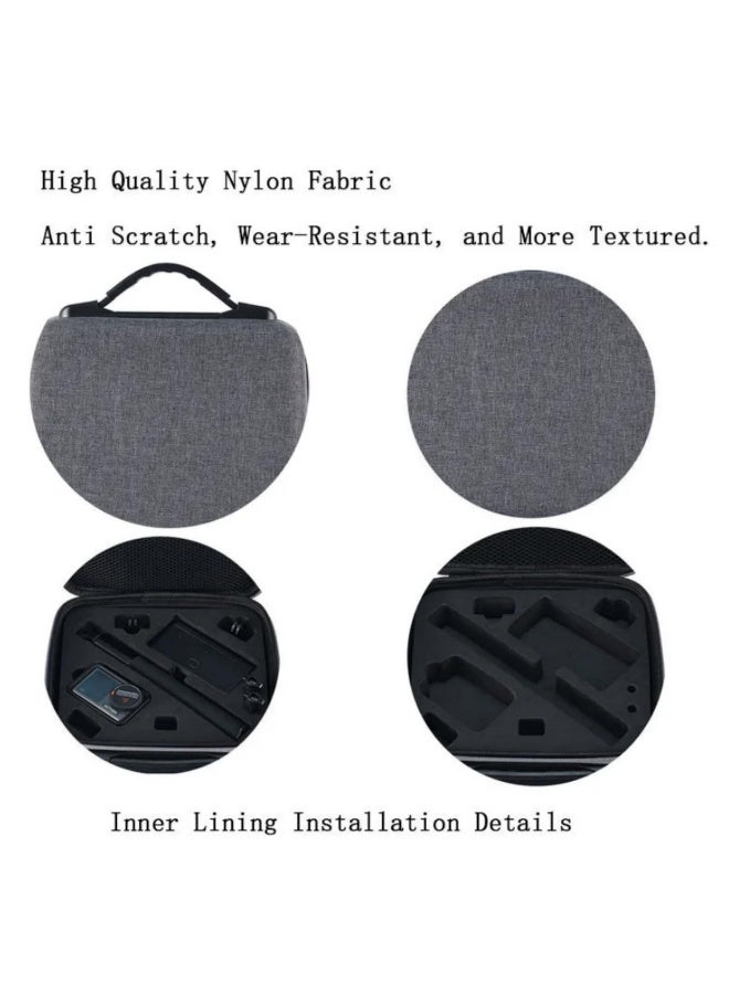 1 قطعة حقيبة حمل لـ DJI Osmo Action 4 و3 إكسسوارات الكاميرا، حقيبة سفر محمولة مقاومة للماء واقية، صندوق تخزين، حقيبة حمل، حقيبة يد - Image 3
