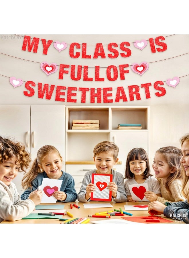KatchOn, My Class is Full of Sweethearts Banner- Pre Strung, 3 String, 10 Feet | Glitter Valentines Day Banner | Valentines Day Garland,Valentines Day Decorations for Classroom | Valentines Day Decor - Image 5