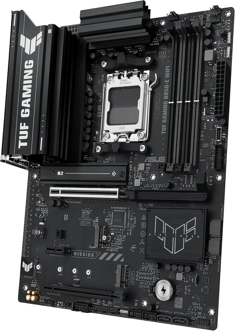 MICRO CENTER AMD Ryzen 5 7600X CPU Processor with ASUS TUF Gaming B850-E WiFi ATX Motherboard (DDR5, PCIe 5.0, Wi-Fi 6E, USB 20Gbps Type-C) - Image 5