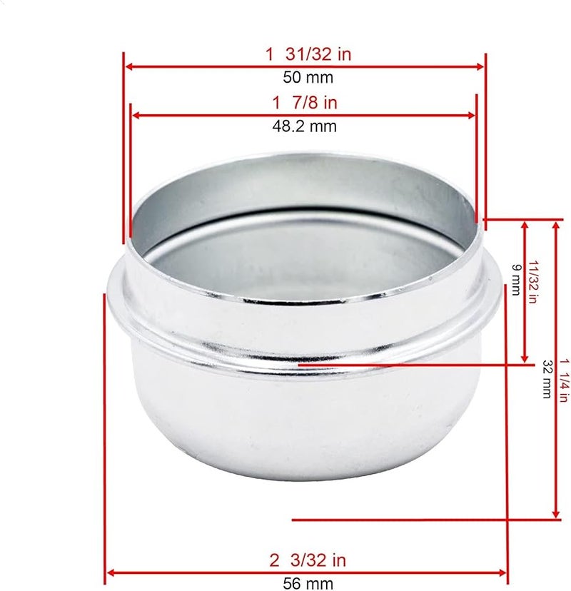 4Pcs 50mm Chrome Dust Wheels Center Caps Fit For 1 9in Trucks Pickups Trailers RVs - Image 3