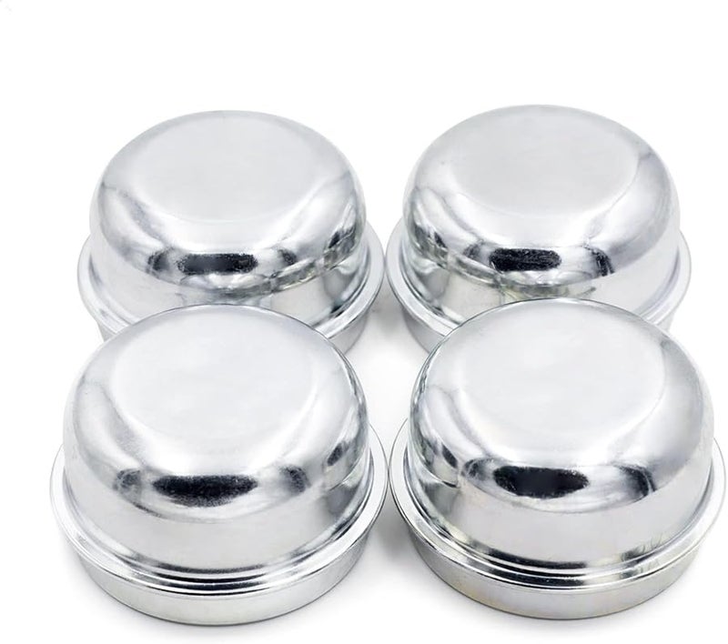 4Pcs 50mm Chrome Dust Wheels Center Caps Fit For 1 9in Trucks Pickups Trailers RVs - Image 2