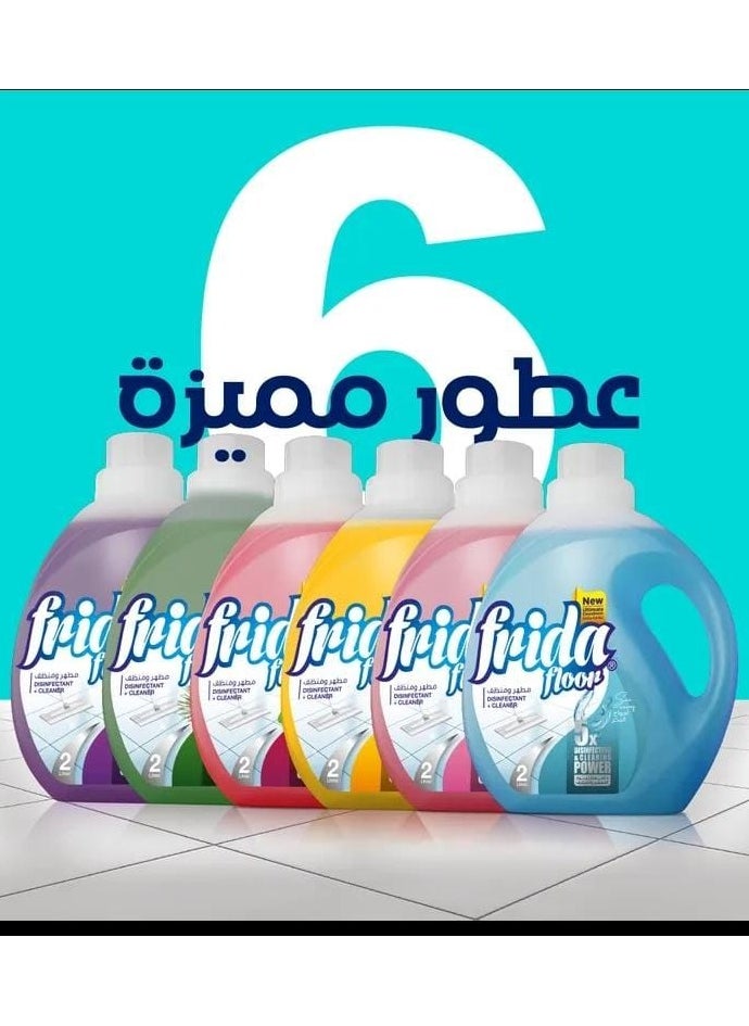 فريدا فريدا منظف ​​ومطهر الارضيات برائحة الزهور 2 لتر  - Image 3