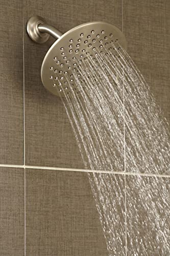 Moen Velocity Brushed Nickel Two-Function Rainshower 8-Inch Shower Head with Immersion Technology for a High-Pressure Rinse, S6320BN - Image 3