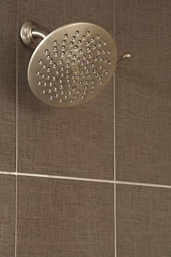 Moen Velocity Brushed Nickel Two-Function Rainshower 8-Inch Shower Head with Immersion Technology for a High-Pressure Rinse, S6320BN - Image 5