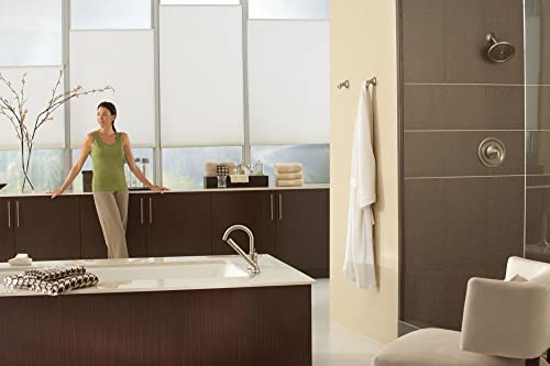 Moen Velocity Brushed Nickel Two-Function Rainshower 8-Inch Shower Head with Immersion Technology for a High-Pressure Rinse, S6320BN - Image 2