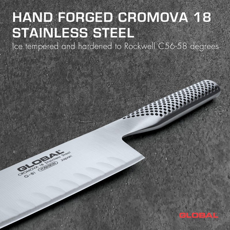 Global G-81-7" Hollow Ground Vegetable Knife - Image 2