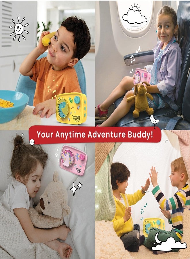 WonderBuddy مشغل صوتي WonderBuddy Kids Story Box، أكثر من 500 قصة وقصيدة مُحمّلة مسبقًا، مجموعة أدوات فنية لكتابة القصص، مسجل صوت، ترقية المحتوى، بلوتوث، هدية عيد ميلاد للأولاد والبنات من عمر 3 سنوات فما فوق - ديناصور - Image 5