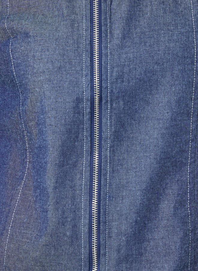 Styli Regular Fit Zip Through Denim Jacket - Image 4