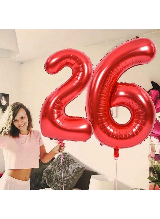 TONIFUL 40 Inch Red Large Numbers Balloons 09 Number 1 Digit 1 Helium Balloons Foil Mylar Big Number Balloons For Birthday Party Anniversary Supplies Decorations - Image 4