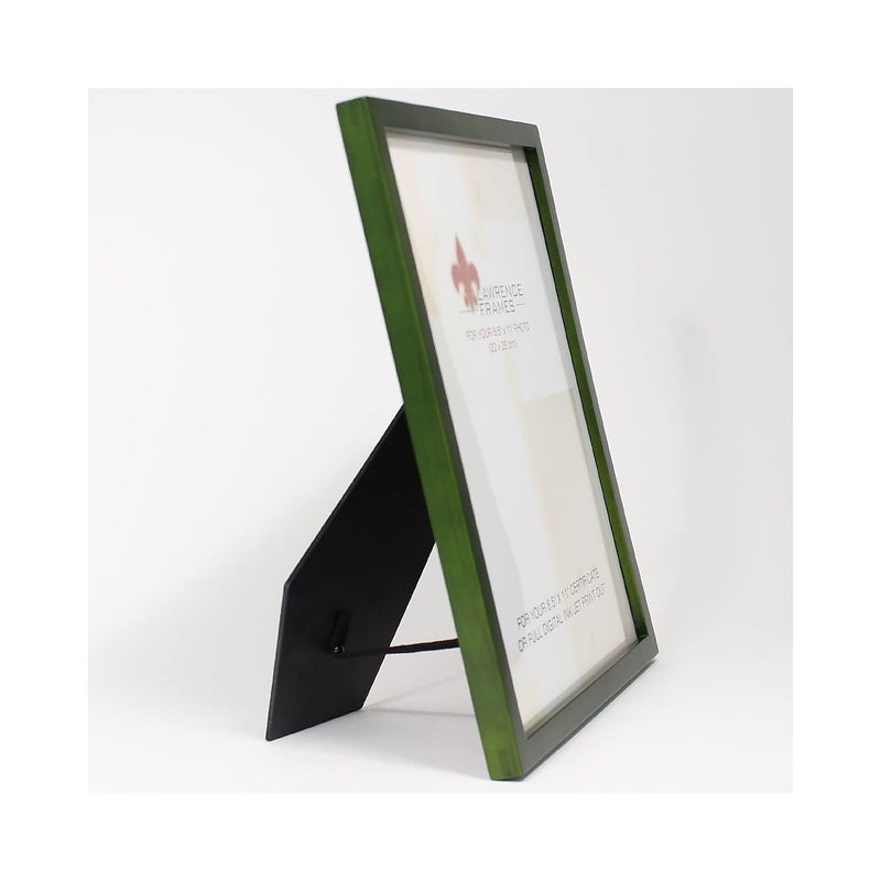 Lawrence Frames Collection Wood Certificate Picture Frame Gallery, Green, 8.5x11 - Image 2