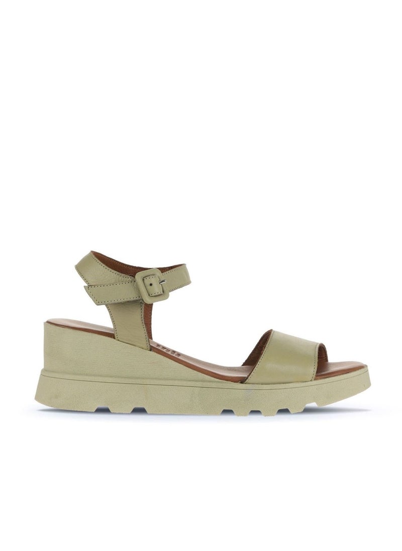 BUENO Women's Wedge Sandals – Strappy Open-Toe Design with Ankle Buckle Closure and Cushioned Sole for Stylish All-Day Wear - Image 1