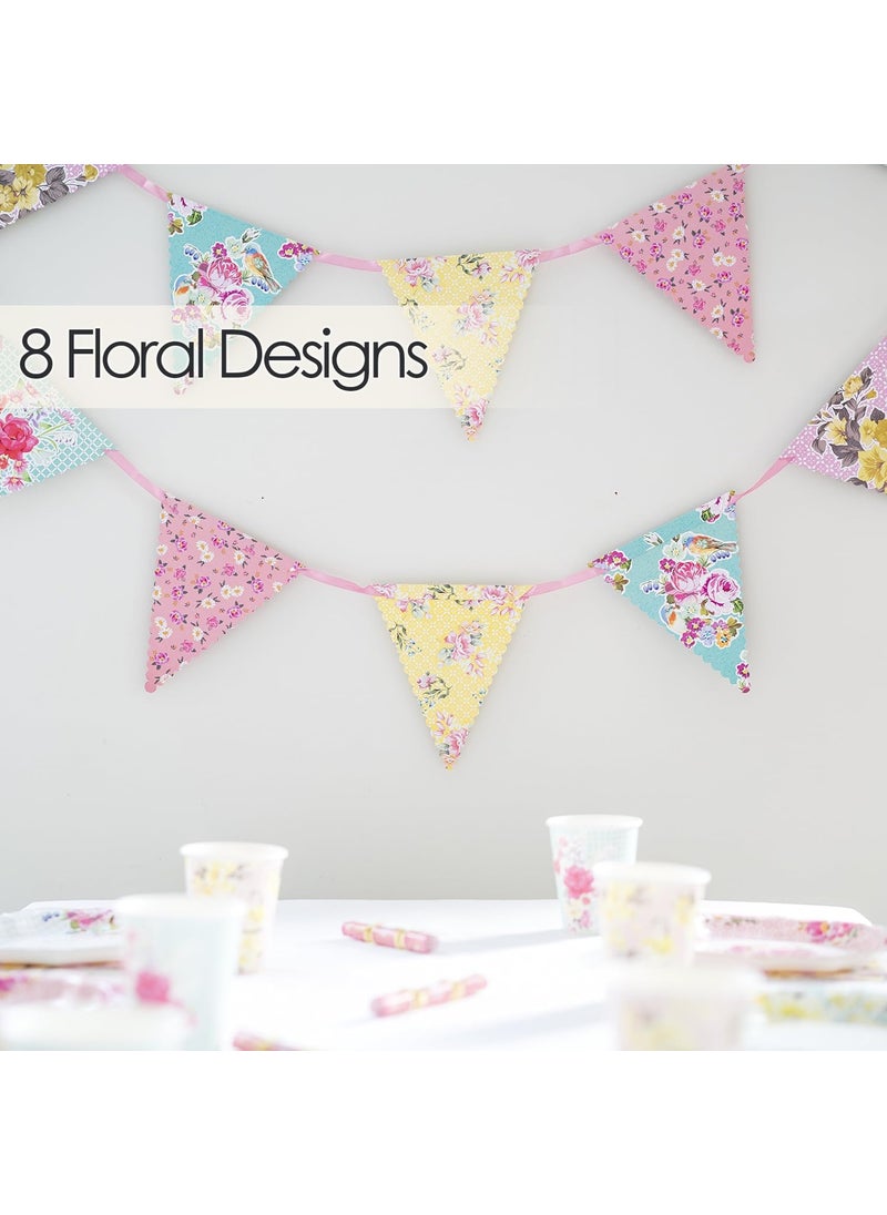 Talking Tables Talking Tables | 13ft | Vintage Floral Paper Bunting Garland  Truly Scrumptious  Mother's Day Decorations For Birthday  Garden Party  Afternoon Tea  Baby Shower  Daughter's Bedroom D?cor  - Image 2