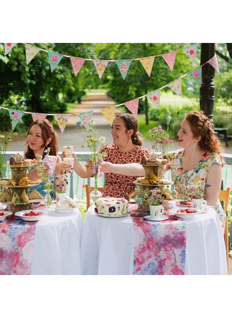 Talking Tables Talking Tables | 13ft | Vintage Floral Paper Bunting Garland  Truly Scrumptious  Mother's Day Decorations For Birthday  Garden Party  Afternoon Tea  Baby Shower  Daughter's Bedroom D?cor  - Image 5