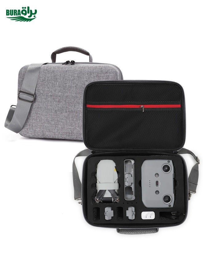BURAQ For DJI Mini 2 SE Grey Shockproof Carrying Hard Case Shoulder Bag, Size: 29 x 19.5 x 12.5cm (Black)  - Image 1