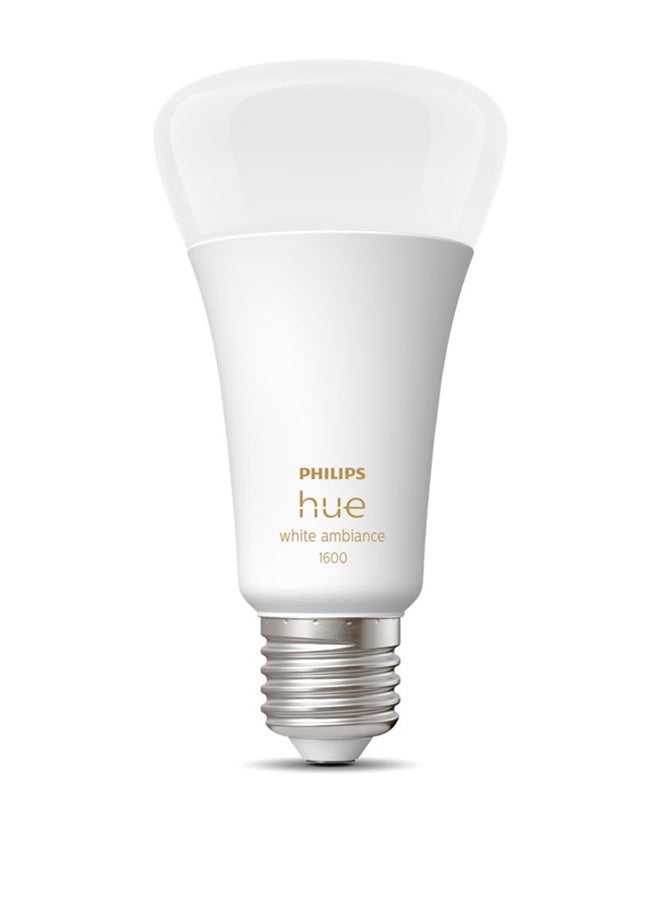 Philips Hue NEW White Ambiance Smart Light Bulb 100W - 1600 Lumen [E27 Edison Screw] With Bluetooth. Works with Alexa, Google Assistant and Apple Homekit Multi White - Image 2