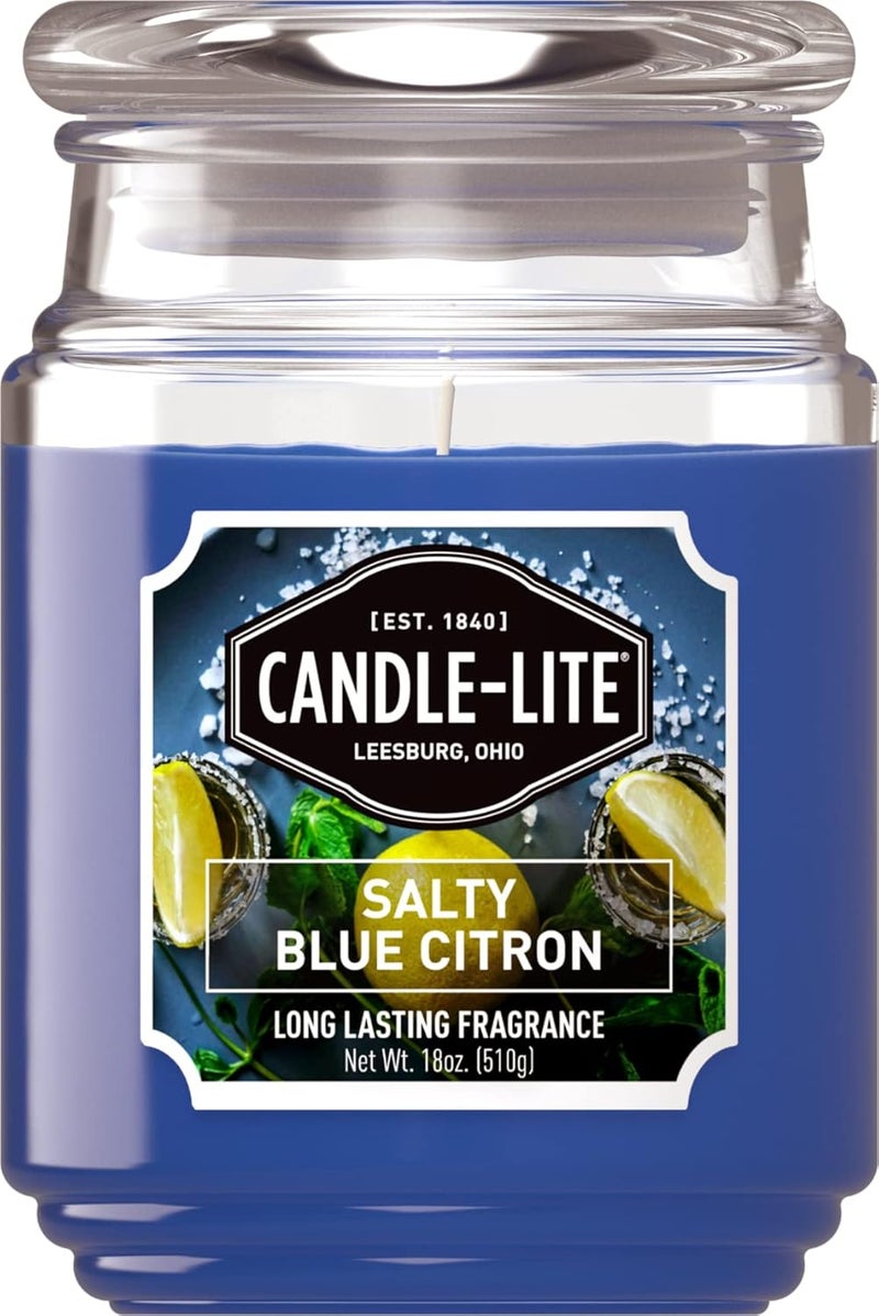 Candle-Lite Everyday Aromatherapy Candle Salty Blue Citron Scented, 18 oz - Image 2