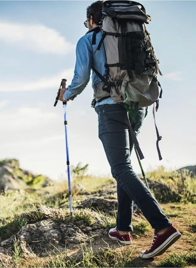 Generic Folding Trekking Pole Adjustable Hiking Stick Telescopic Cane For Hiking Camping Walking - Image 5