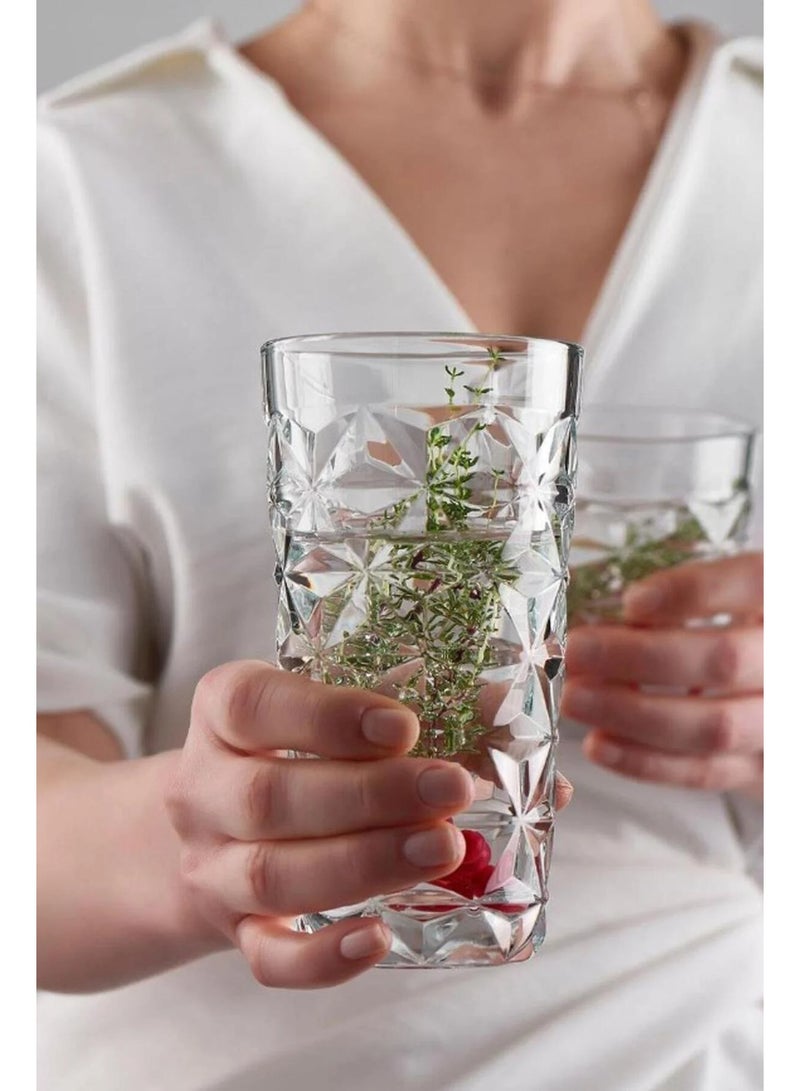 Paşabahçe كأس باساباهتشي استريلا الطويل 490 مل – مجموعة أكواب هايبول من 4 قطع - Image 1