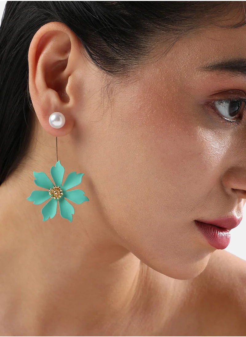 SOHI Floral Symphony Drop Earrings