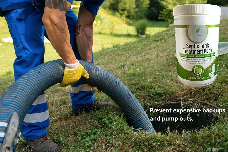 natural elements Septic Tank Treatment Pods | 1-Year Supply, Pack of 12 | Eco-Friendly Bacteria & Enzymes Formula | Prevents Backups, Eliminates Odors, Maintains System Health & Efficiency - Image 5