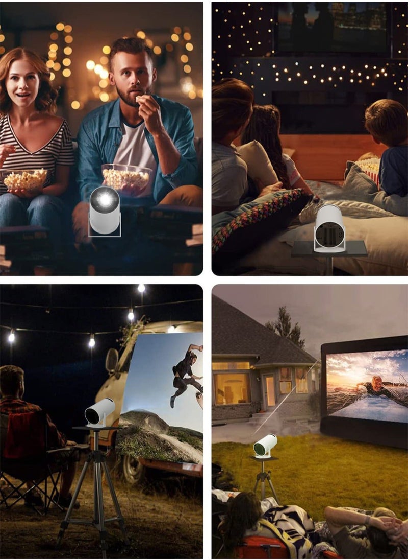 توشيونيكس جهاز عرض صغير 4K 1080P يدعم جهاز العرض المحمول WiFi6 BT 5.0 Android 12 جهاز عرض ذكي تصحيح أفقي تلقائي 180 درجة جهاز عرض أفلام خارجي قابل للدوران متوافق مع الهاتف  - Image 5