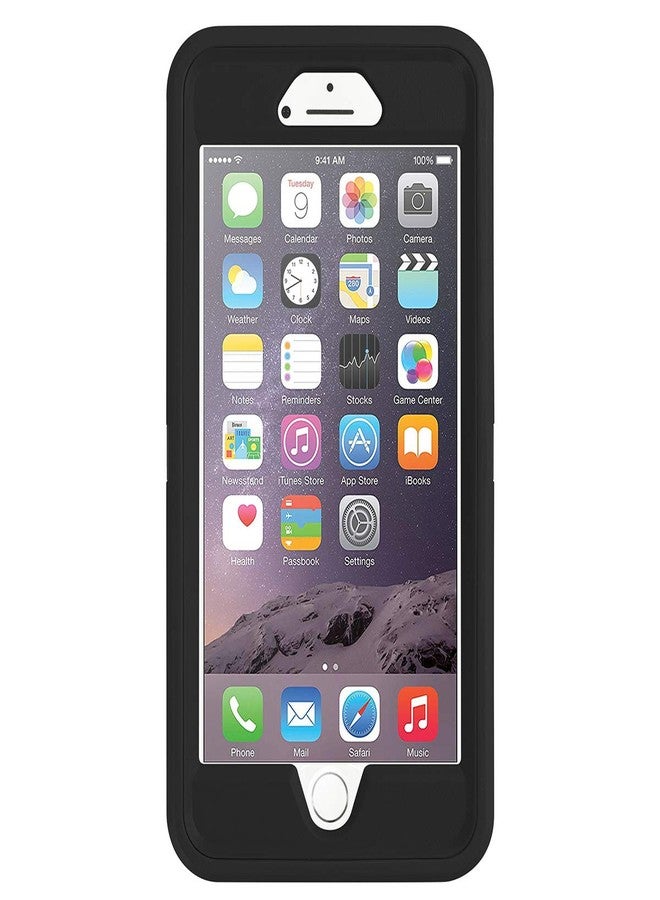 ايه اي كيس واقي شاشة مدمج من Ai-case، غطاء متين 4 في 1 مقاوم للصدمات مع مسند لهاتف iPhone 6/6S Plus - أسود - Image 2