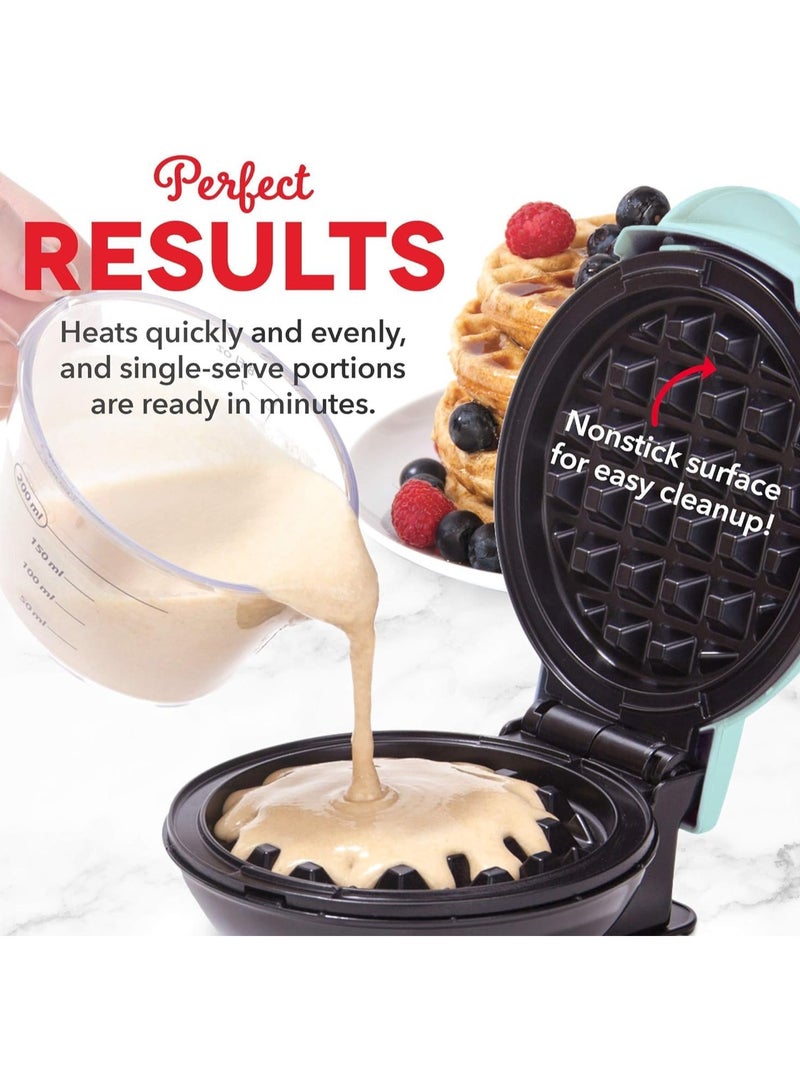 Dash DASH Mini Nonstick Waffle with Quick Heat-Up, PTFE Nonstick Surface - Perfect Mini Waffle Maker for Kids and Families, Just Add Batter - Image 4